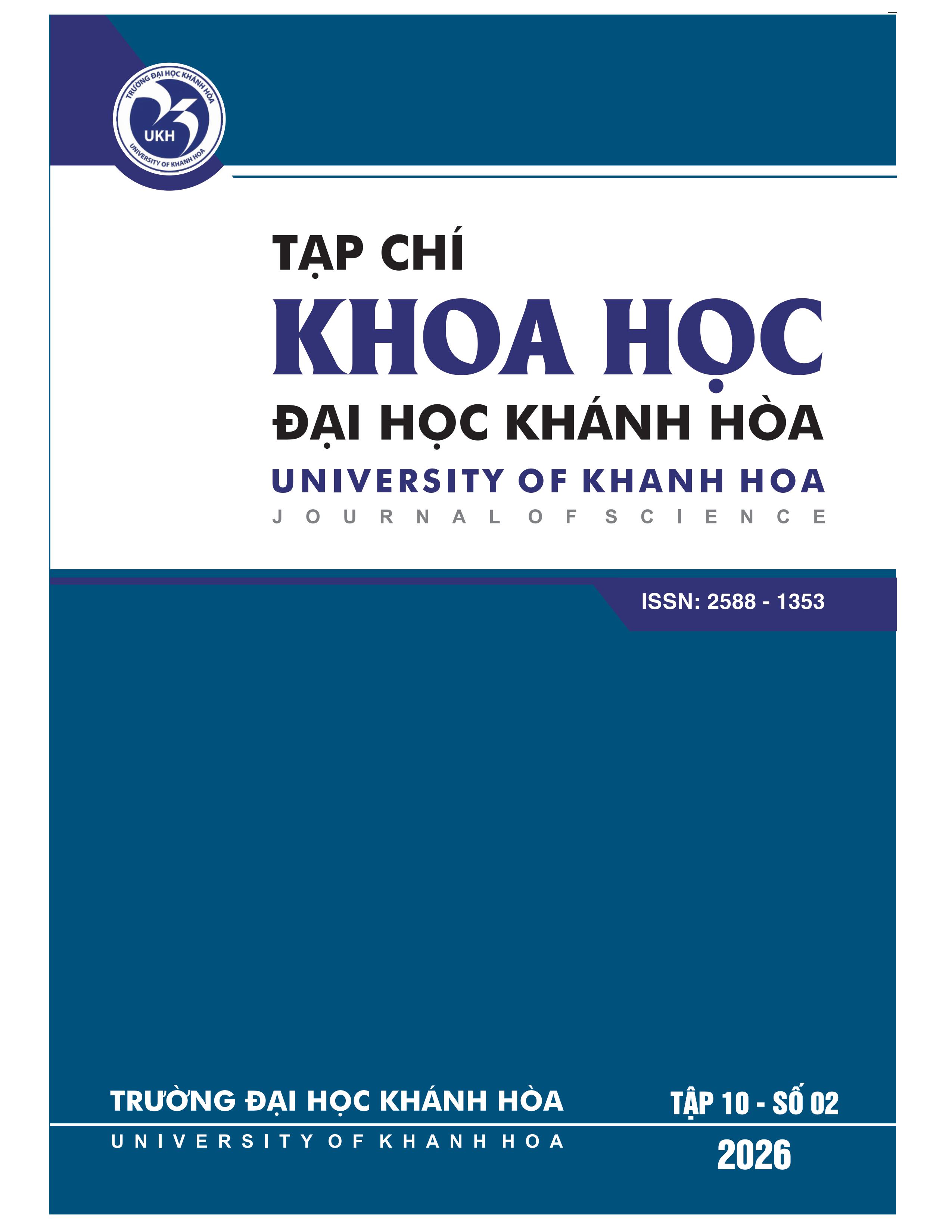 					Xem Tập 10 Số 2 (2026): Tạp chí Khoa học Đại học  Khánh Hòa
				