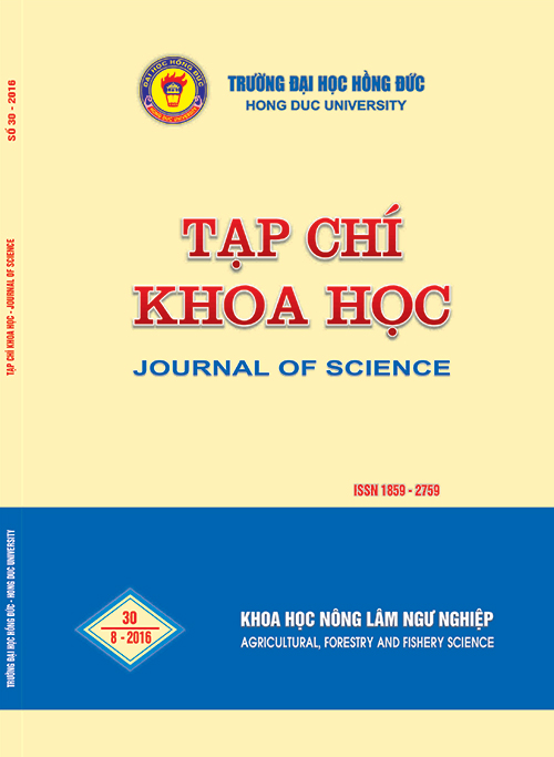 Tạp chí khoa học số 30 - Trường Đại học Hồng Đức