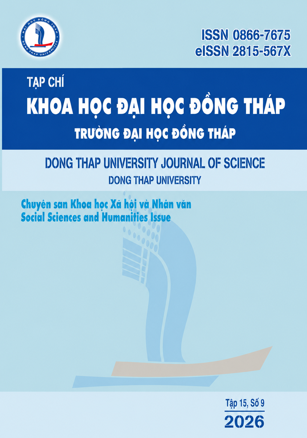 					View Vol. 15 No. 9 (2026): Chuyên san Khoa học Xã hội và Nhân văn
				