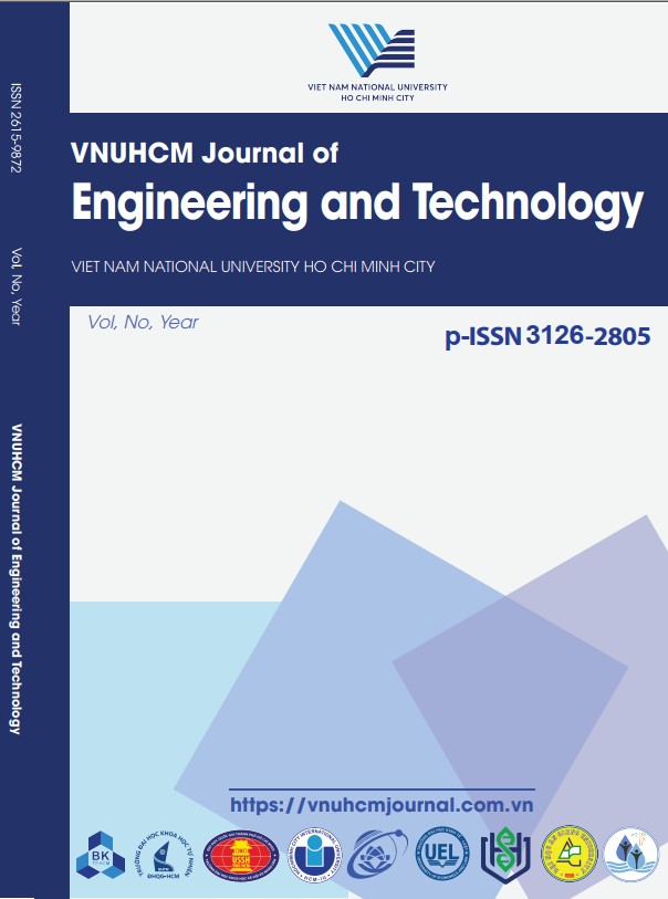 VNUHCM Journal of Engineering and Technology (Tên cũ: Tạp chí Phát triển Khoa học & Công nghệ: Kỹ thuật & Công nghệ)