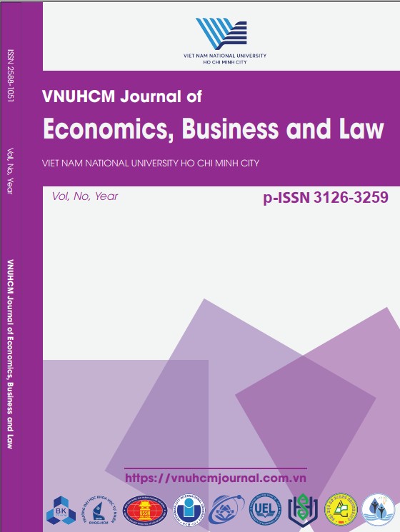 VNUHCM Journal of Economics, Business and Law (Tên cũ: Tạp chí Phát triển Khoa học & Công nghệ: Khoa học - Kinh tế - Luật và Khoa học Quản lý)
