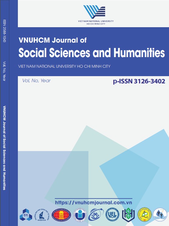 VNUHCM Journal of Social Sciences and Humanities (Tên cũ: Tạp chí Phát triển Khoa học & Công nghệ: Khoa học Xã hội và Nhân văn)