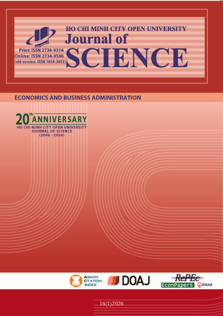 Ho Chi Minh City Open University Journal of Science - Economics and Business Administration