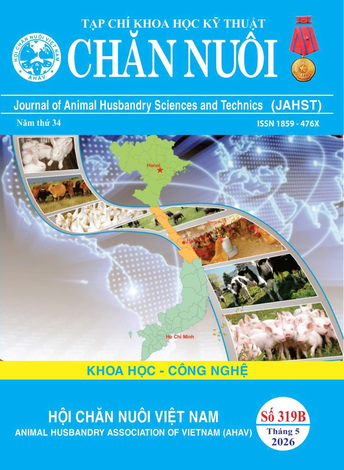 					Xem TẠP CHÍ KHKT CHĂN NUÔI SỐ 319B THÁNG 5 NĂM 2026
				