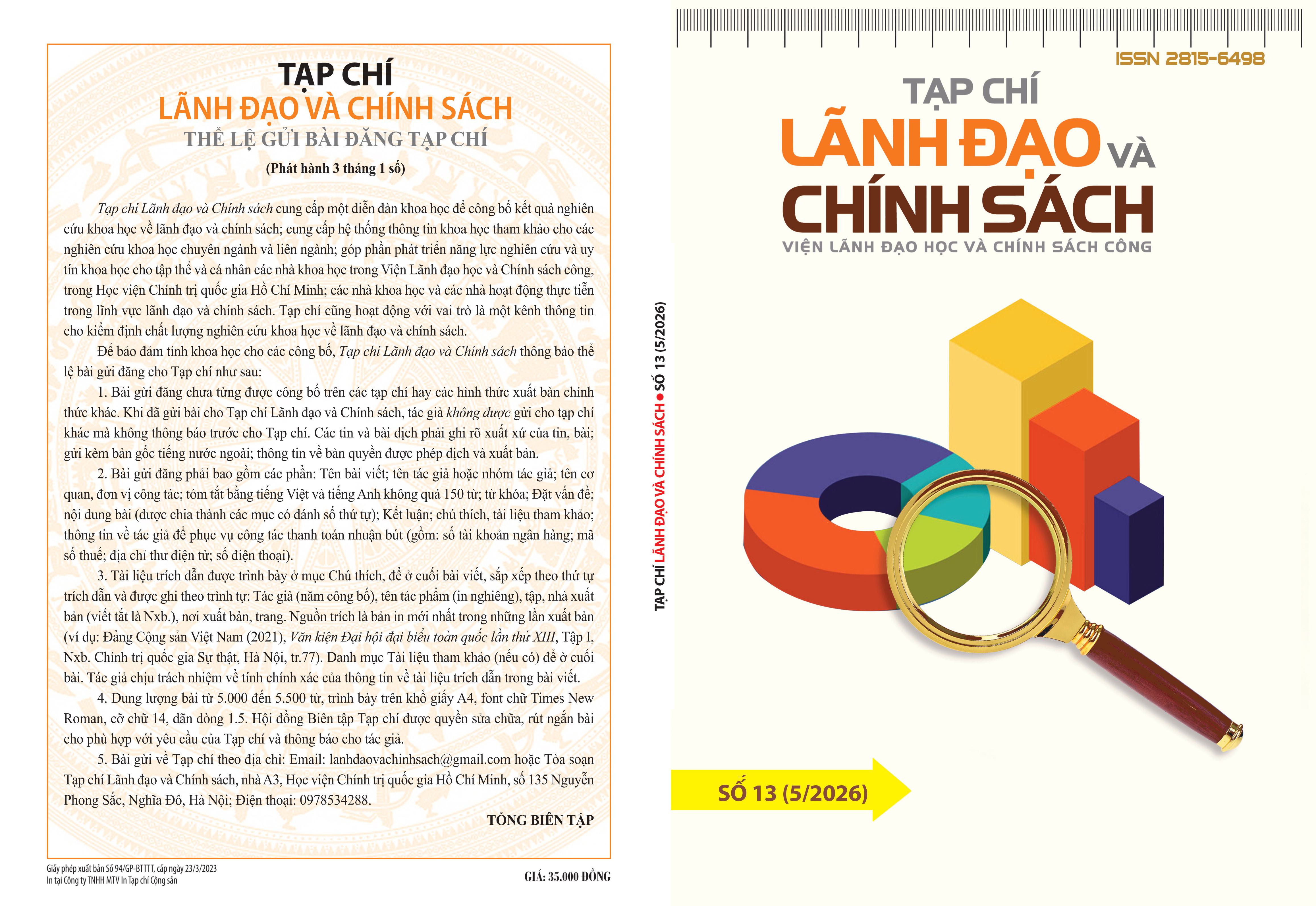 					Xem Số 13 (2026): Tạp chí Lãnh đạo và Chính sách
				