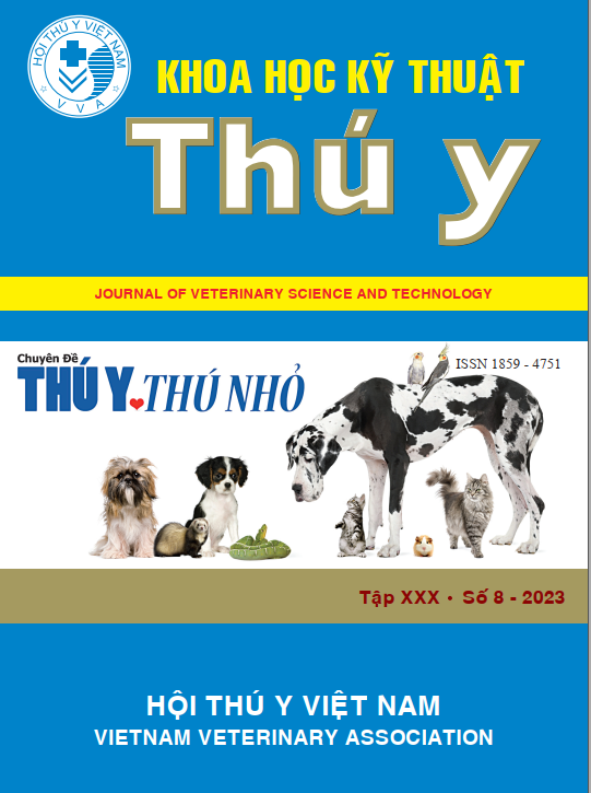 					Xem Tập 30 Số 8 (2023): Tạp chí Khoa học kỹ thuật Thú y (số thú y thú nhỏ)
				