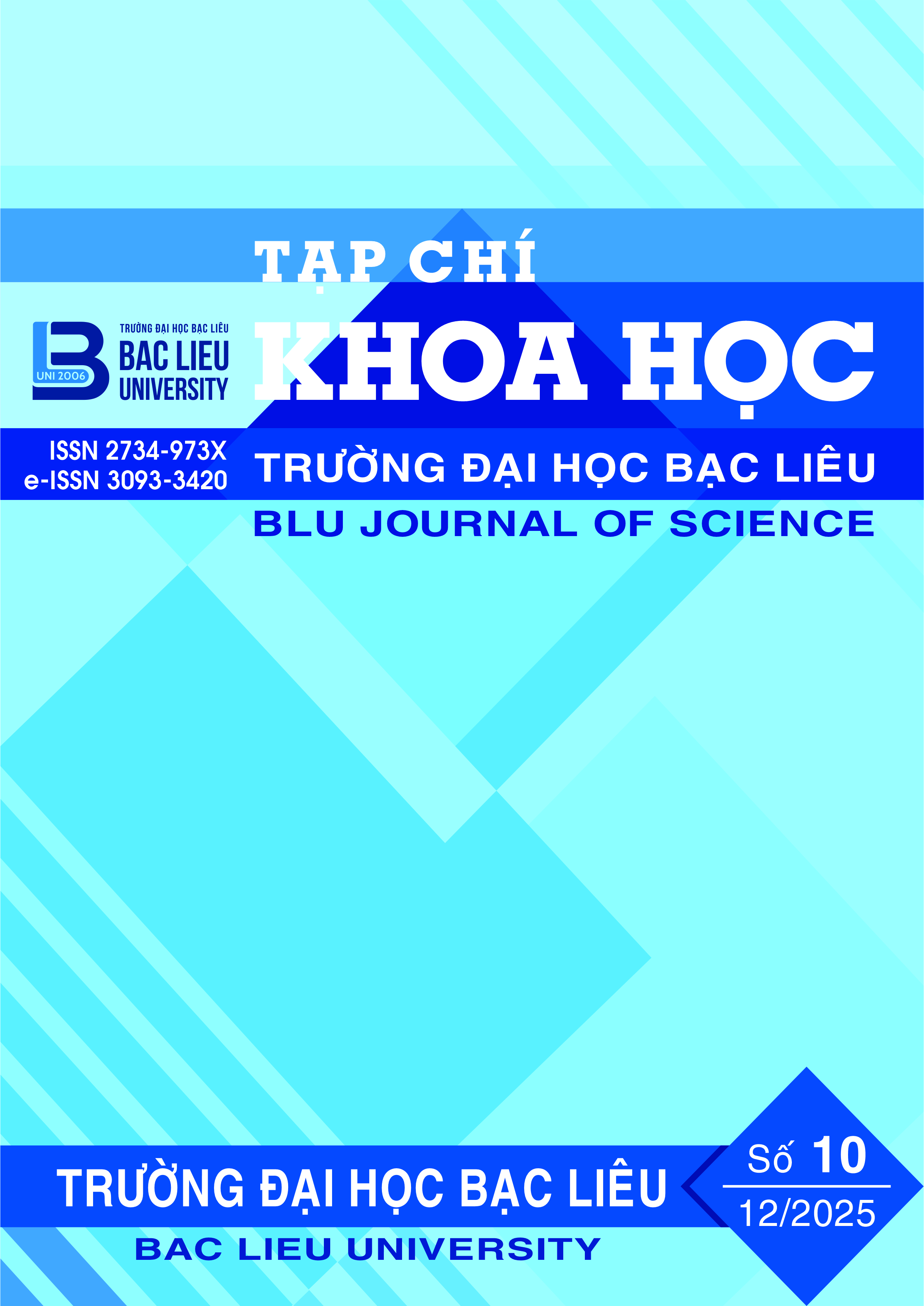 Tạp chí Khoa học Trường Đại học Bạc Liêu