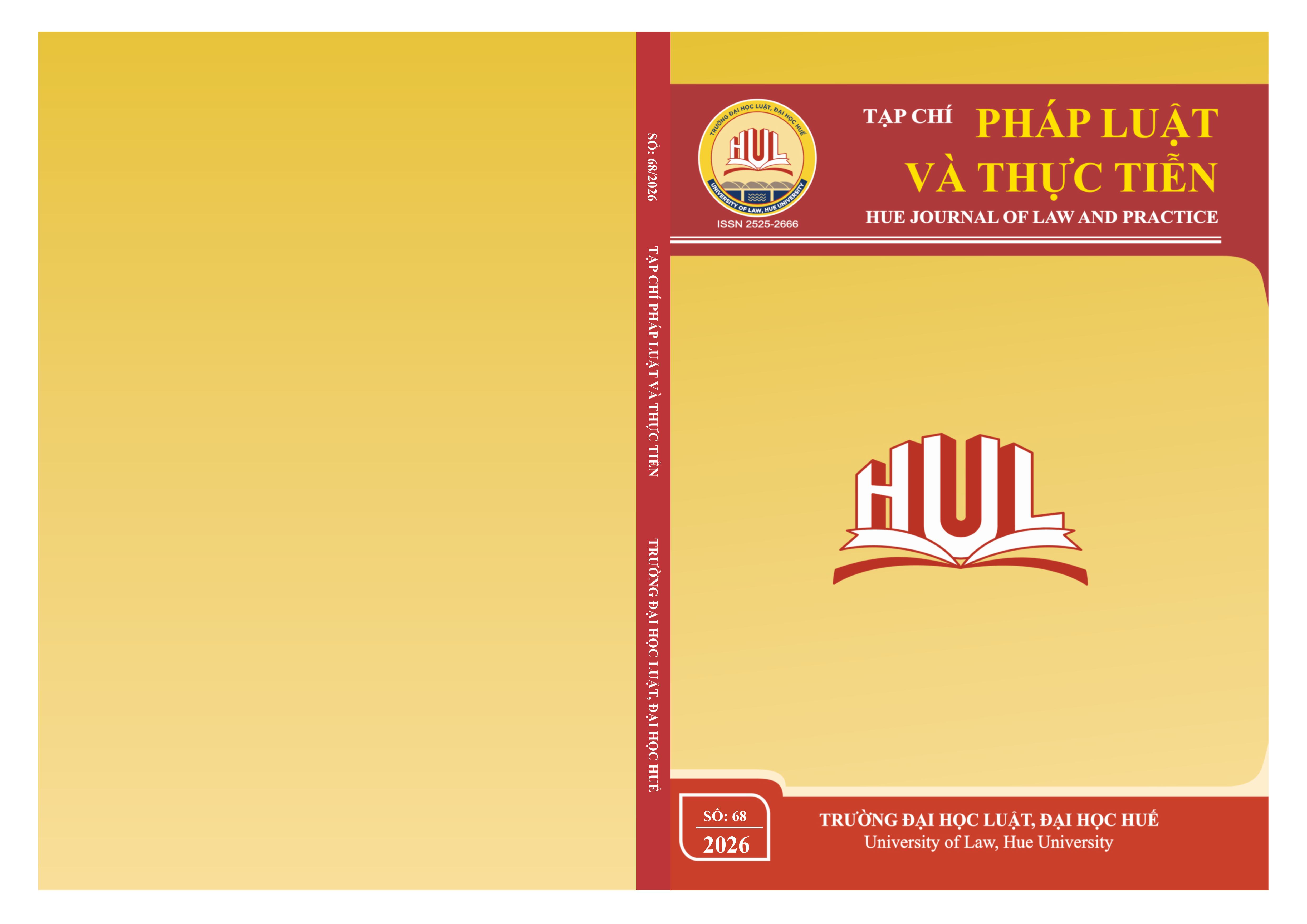 					View No. 68 (2026): Tạp chí Pháp luật và Thực tiễn số 68/2026
				