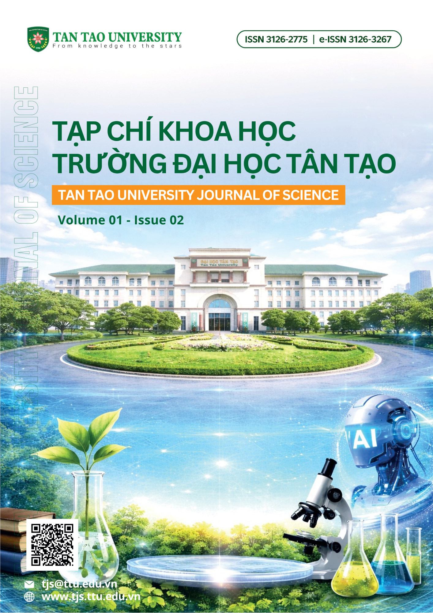 					View Vol. 1 No. 2 (2026): Tan Tao University Journal of Science
				